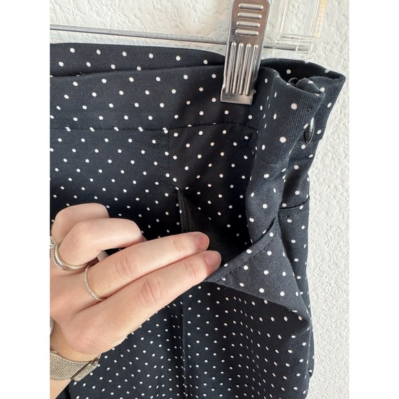 AKRIS PUNTO Women's Black‎ & White Polka Dot Pants Size 6 - Picture 6 of 14